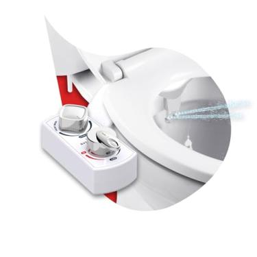 Imagem de BUTT BUDDY Acessório de banheiro para bidê de spa - Pulverizador de água doce autolimpante não elétrico com bocal de pressão de água ajustável e fácil instalação em casa (controle de temperatura da
