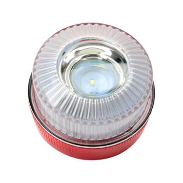 Imagem de menolana Sinalizador estroboscópico LED genérico, luz intermitente de 16V, para emergências em caminhões, tratores, e veículos de construção, Vermelho Branco