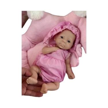 Imagem de Boneca Reborn De Silicone Lavável De 10 Polegadas Com Olhos Abertos, T