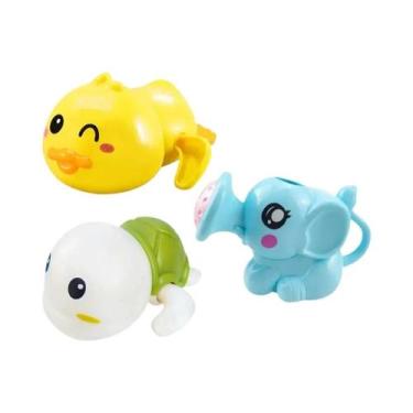 Imagem de Brinquedos De Banho Para Bebês Tartaruga Nadadora Pato De Banho Fofo B