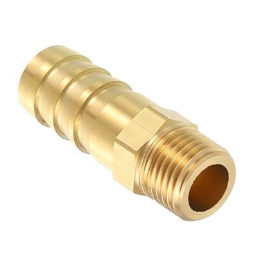 Imagem de Kozelo Conector adaptador de acessórios de farpa de mangueira de latão Farpa de mangueira de 10 mm para M10x1 Acessórios machos para máquinas domésticas, banheiras de massagem, sistemas de irrigação e