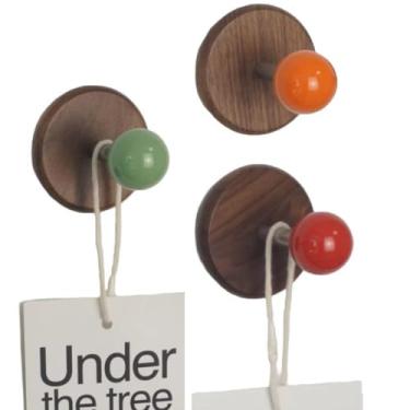 Imagem de 3 ganchos magnéticos coloridos, gancho magnético resistente, gancho magnético forte de neodímio, cabide magnético para geladeira, porta de metal, armário para pendurar toalha, casaco, bolsa