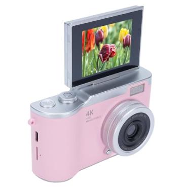 Imagem de Alomejor Câmera Digital, Câmera de Vídeo 1080P 48MP Com Zoom 18X Tela HD de 2,4 Polegadas para Fotografia, Vlogging e Viagens (Rosa)