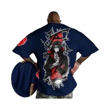 Imagem de Camisetas Esportivas Casuais Respiráveis Impressas Em 3D De Naruto Par