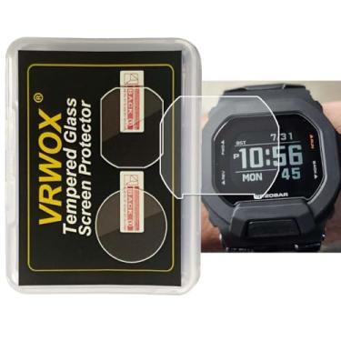 Imagem de VRWOX [2 peças] Protetor de tela de vidro temperado para GBD-200-2JF GBD-200 protetor de tela de relógio, bordas arredondadas 2.5D 9H premium real anti-arranhões, anti-impressão digital sem bolhas