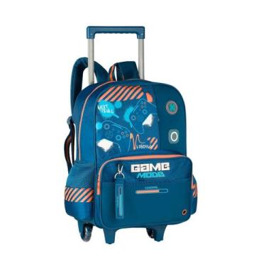 Imagem de Mochila De Rodinha Vídeo Game Gamer Escolar Infantil Reforçada Para Li