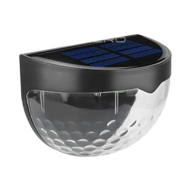 Imagem de Lâmpada Solar LED Branca Quente Para Cerca, Luzes De Parede Externas À