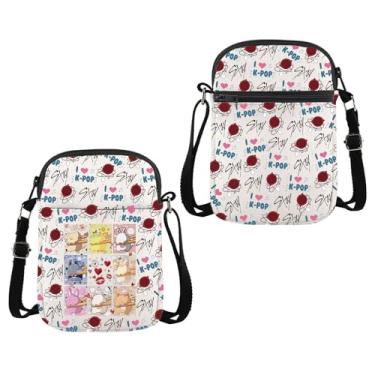 Imagem de WSNANG K-POP Group SKZ Bolsa tiracolo K-POP Cartoon Member Shoulder Bag Stay Fandom Gifts Music Lover Gifts K-POP Merchandise, Stay Cb