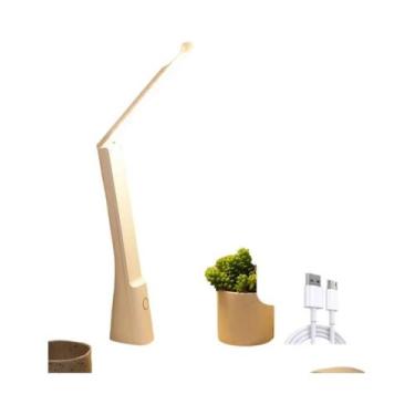 Imagem de Luminária De Mesa LED Dobrável Com Toque Regulável, Recarregável via U