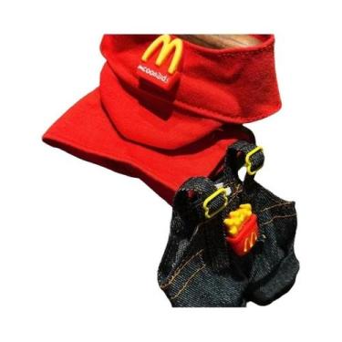 Imagem de Roupa De Boneca Labubu 15-17cm: Fantasia De Fast Food (Coca-Cola E Bat