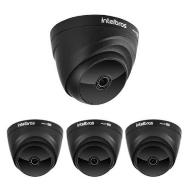Imagem de Kit 4 Câmeras Multi HD 2 Megapixels 20m VHD 1220 D G8 BLACK Intelbras
