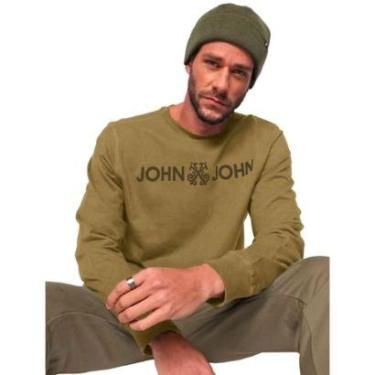 Imagem de Moletom John John Masculino New Basic Verde Oliva-Masculino