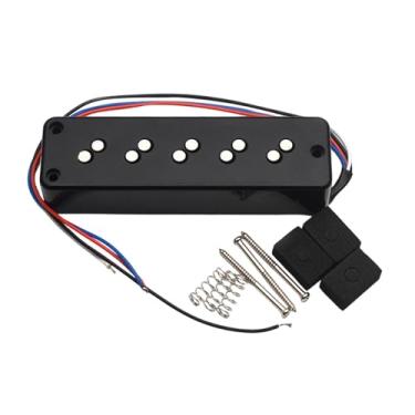 Imagem de Colaxi Captador Humbucker para Baixo de 5 Cordas - Peça de Reparo, Fácil Instalação, Cordas de Bobina Dupla, Acessórios para Instrumentos, Peças para Baixo, Captação Da Ponte