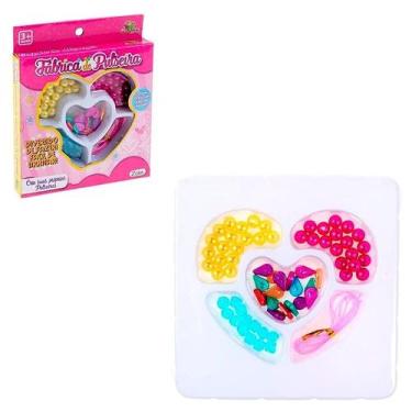 Imagem de Kit Fábrica de Criar Pulseiras M infantil Para Meninas Art Brink