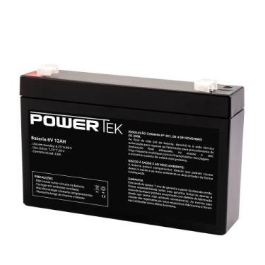 Imagem de Bateria Selada 6v 12ah Para Moto Elétrica Bandeirante - POWERTEK / UNI