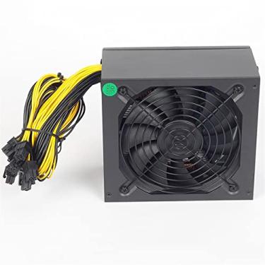Imagem de ANZOAT Fonte de alimentação 160V-240V 2000W 2400W 2600W Fonte de alimentação para mineração para fonte de alimentação BTC Suporte para 6 placas gráficas Minerador (1800W-2000W)