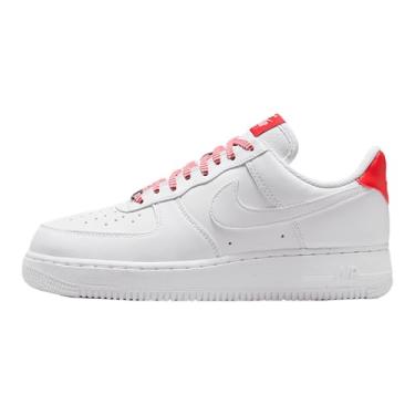Imagem de Nike Tênis feminino Air Force 1 '07 (IB7167-103, branco/espuma rosa/prata metálico/carmesim claro), Branco/espuma rosa/prata metálico/carmesim claro, 36