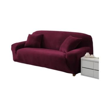 Imagem de Capa De Sofá De Veludo Elástica Grossa Para Sofá De 1/2/3/4 Lugares Em