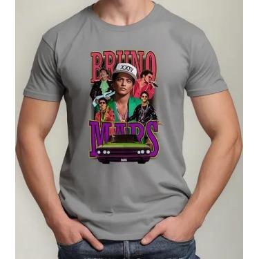 Imagem de Camiseta Camisa Adulto Feminina Masculina Algodão Bruno Mar s Música P