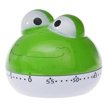 Imagem de Temporizador de cozinha despertador mecânico de cozinha temporizador de cozinha desenho animado animal bonito 60 minutos ferramenta de cozinha (cor: E, tamanho: 1) (preto 1)