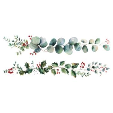 Imagem de Achang Adesivos de parede de plantas, plantas verdes, videiras, decoração de canto de porta, descasque e cole para sala de estar, quarto, TV, parede, sala de aula, decoração