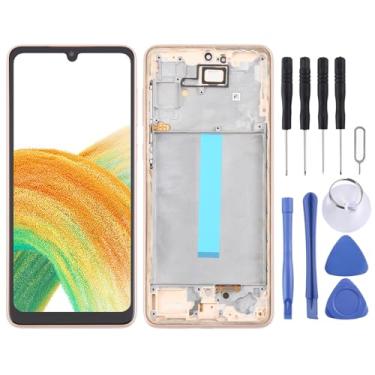 Imagem de Hiregolish Peças de reparo de tela, para Samsung Galaxy A33 5G SM-A336 6,3 polegadas OLED LCD digitalizador de tela conjunto completo com moldura, conjunto de substituição de tela com kits de reparo
