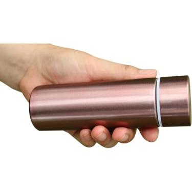 Imagem de Mini garrafas de água fofas com isolamento a vácuo de 142 g - frascos pequenos perfeitos para carteira, bolsa, viagem, bebida, garrafa de água, copo isolado para bebidas quentes e frias (café)