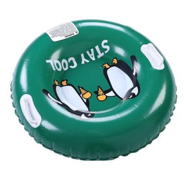 Imagem de Depisuta Tubo de Neve Inflável, Tubo de Neve Resistente de 80 Cm / 31,5 pol. Feito por Fundo Espesso, para Crianças Pequenas, Brinquedos de trenó Adultos, Atividades Esportivas (Pinguim)