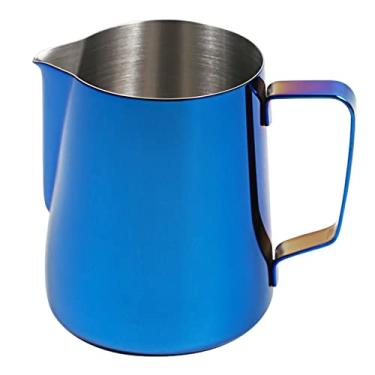 Imagem de Piche de Espuma Leite Vaporização Espresso com Escalas Medição Copo Vaporizador Aço Inoxidável para Café Cappuccinos Latte Art