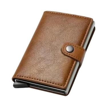 Imagem de Carteira Inteligente De Luxo Para Homens Com RFID, Estojo De Cartões M