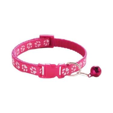 Imagem de Coleira De Sino Multicolorida Para Gatos, Colar De Corda Com Estampa D