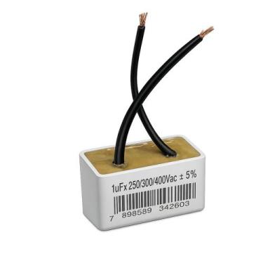 Imagem de Capacitor 2 fios metalizado 1uf x 250/300/400v quadrado trio