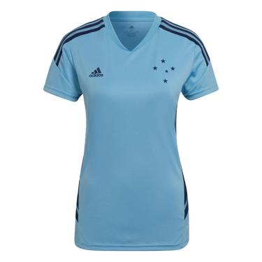 Imagem de Camisa Treino Cruzeiro Condivo 22-Azul Adidas-Feminino