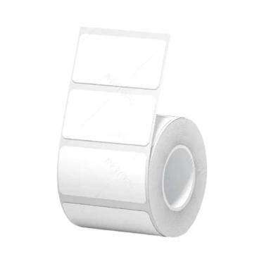 Imagem de Etiqueta Térmica Branca Autoadesiva Redonda De 20-50mm De Largura Para