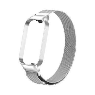 Imagem de Pulseira Magnética De Aço Inoxidável Para Xiaomi Mi Band 9 Active - Su