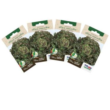 Imagem de 4X Sementes de Alface Maravilha Quatro Estações TOPSEED