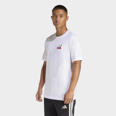 Imagem de Camiseta Adidas Mini Surf Masculina, Branco, GG