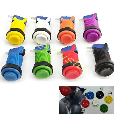 Imagem de Botão De Joystick Para Máquina De Arcade Neo Geo 28mm, 8 Peças, Estilo