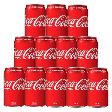 Imagem de Refrigerante Coca-Cola Lata 350ml 12 Unidades