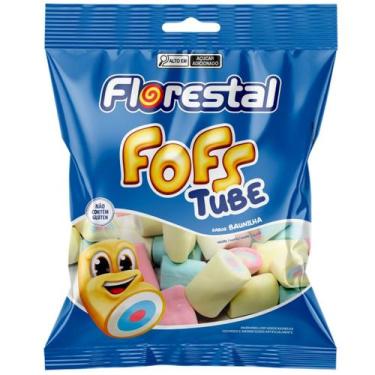 Imagem de Marshmallow Florestal Fofs Baunilha Tube Colorido 50G