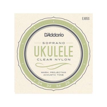 Imagem de Encordoamento Para Ukulele 4 Cordas Soprano D`Addario (.024 - .028) EJ65S
