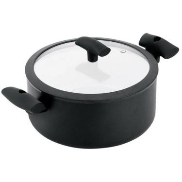 Imagem de Caçarola Hercules Antiaderente Preto 5L 24cm - Soft Touch PA300-C24PR
