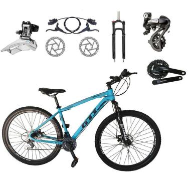 Imagem de Bicicleta Aro 29 GTI Roma Câmbios Shimano Altus 24v K7 Alumínio Freios Hidráulicos Garf...