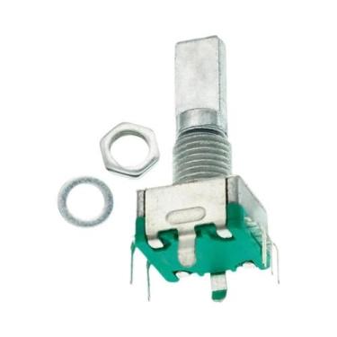 Imagem de Módulo Sensor Rotativo Arduino EC11 Com Potenciômetro Redondo E Tampa 