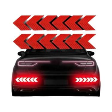 Imagem de Fita Adesiva Refletiva Em Formato De Seta (12 Peças/Conjunto) - Adesiv