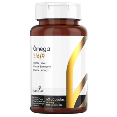 Imagem de Ômega 3/6/9 ( Óleo de Peixe, Linhaça e Borragem) 60 Cápsulas - Natulha