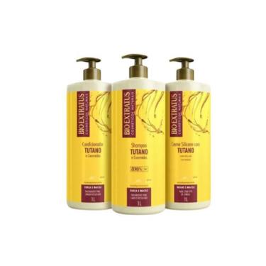 Imagem de Kit Tutano Bio Extratus 1L - Shampoo, Condicionador e Creme de Silicon