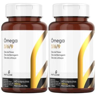Imagem de KIT 2X Ômega 3/6/9 ( Óleo de Peixe, Linhaça e Borragem) 60 Cápsulas - 