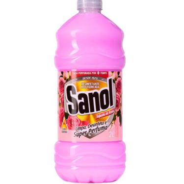Imagem de Desinfetante bactericida sanol infusão de rosas 2l 2008