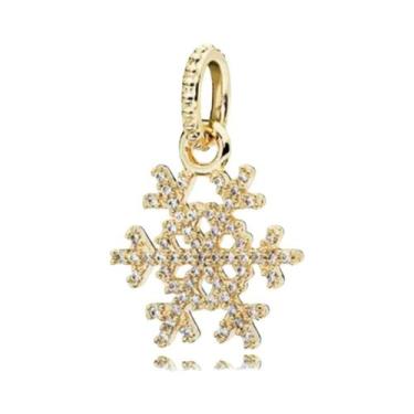 Imagem de Pingente De Coração Em Prata 925 Com Ouro E Cruz De Vaga-lume Para Pul